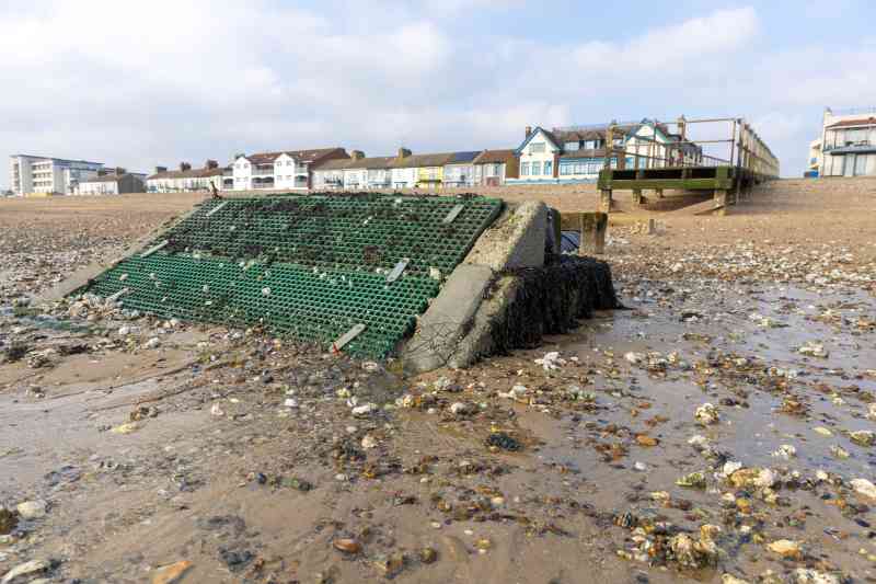 Un tubo que supuestamente causa los vertidos de aguas residuales en Southend-on-Sea